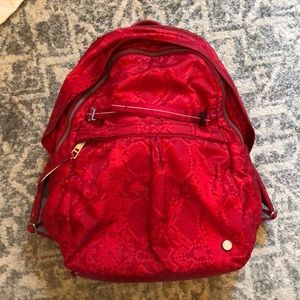 lululemon red backpack